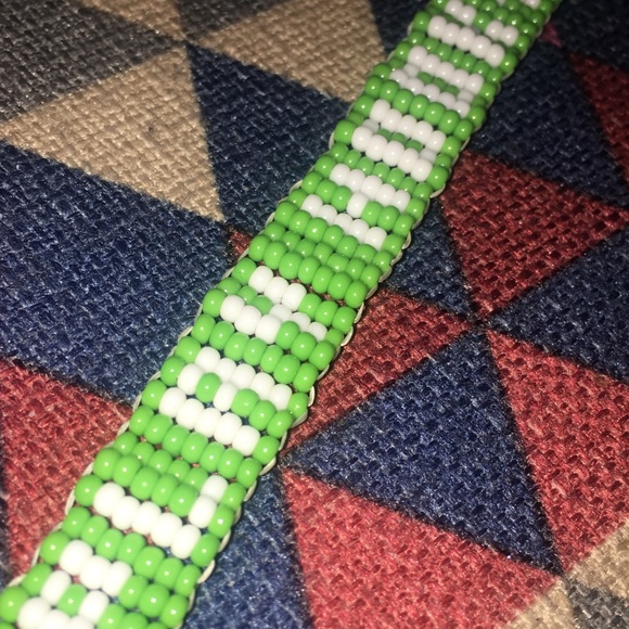 HP🎉 Kate Spade ‘Play Hooky’ Green Beaded Bracelet - Picture 3 of 5